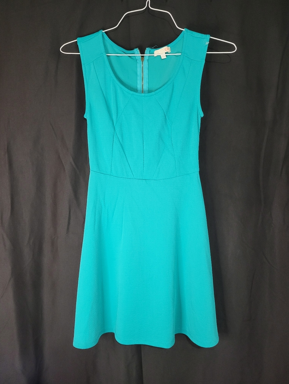 Sleeveless Teal A-Line Dress - Women's Casual Dress